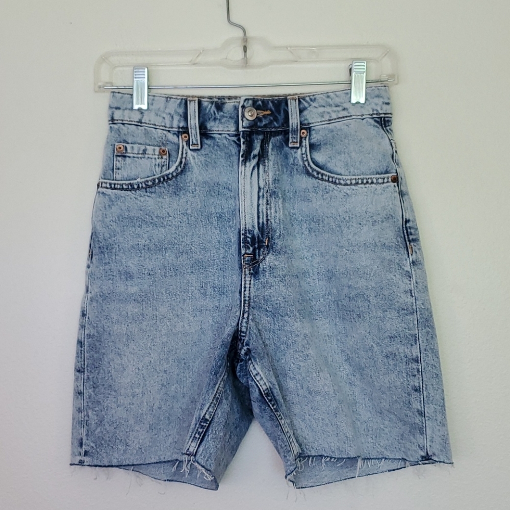 Divided High Rise Blue Denim Shorts 2